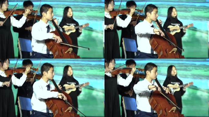 拉小提琴 演奏小提琴高中学生