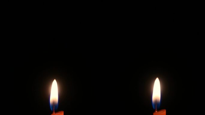 4K实拍燃烧蜡烛竖屏火焰烛光视频素材