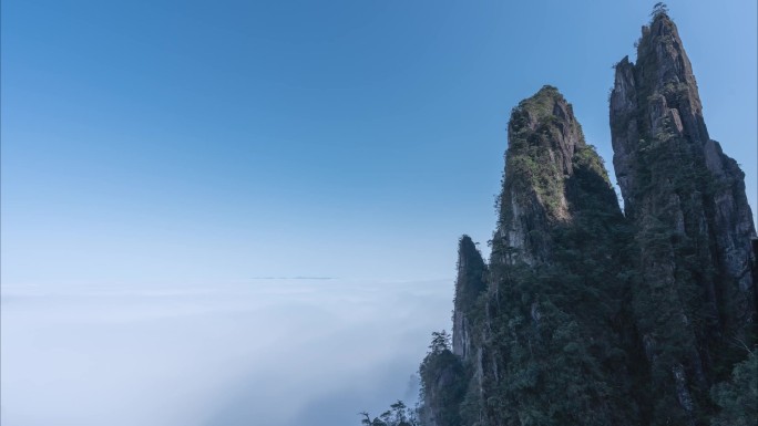 莽山五指峰云雾延时