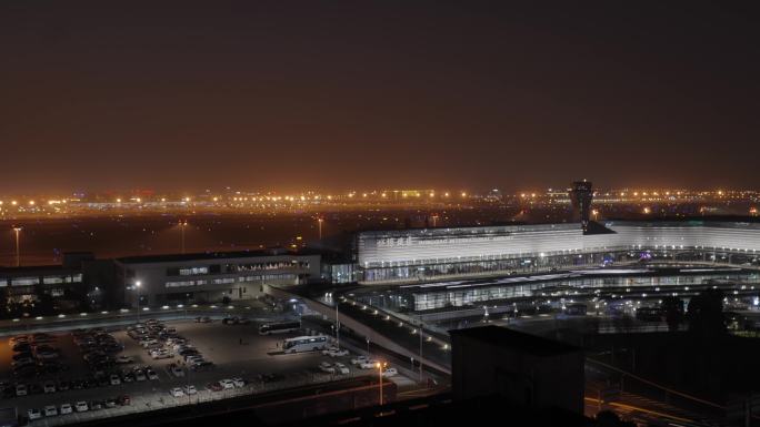 虹桥机场延时上海延时夜景延时