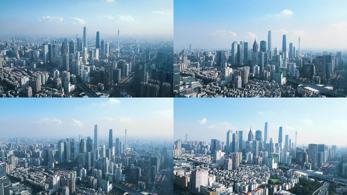 【4K】2023广州珠江新城航拍城市