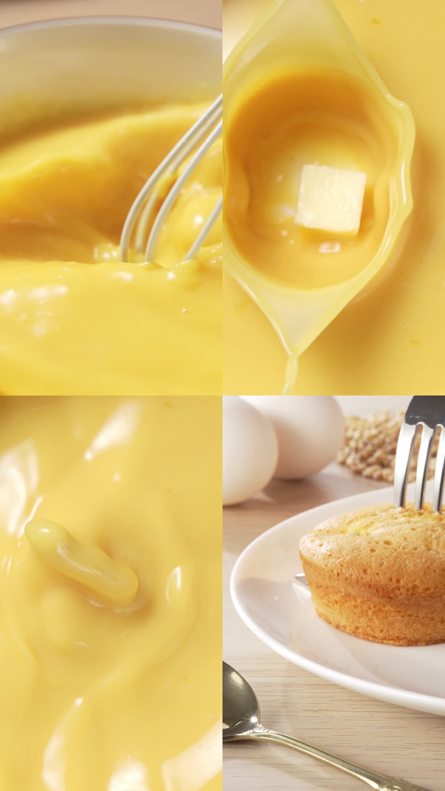 蛋黄派鸡蛋黄油烘培小蛋糕高速