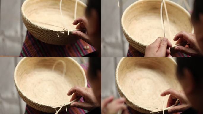 黎族藤编传统手艺人