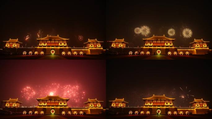 洛阳定鼎门元宵节音乐焰火晚会