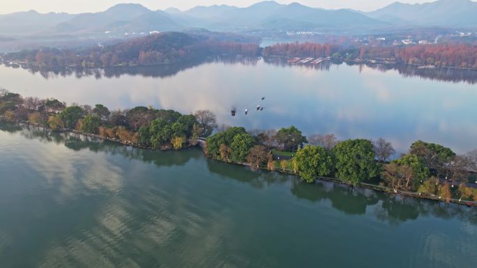 杭州西湖美景 水天一色