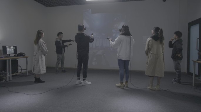 【4K灰度】大学生虚拟现实体验VR游戏