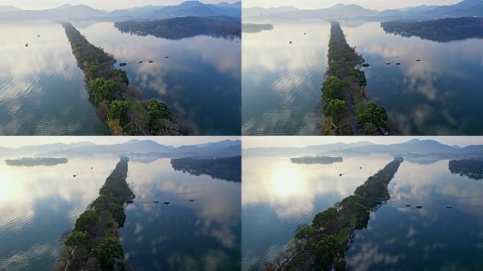 （简介有合集）杭州西湖美景 水天一色