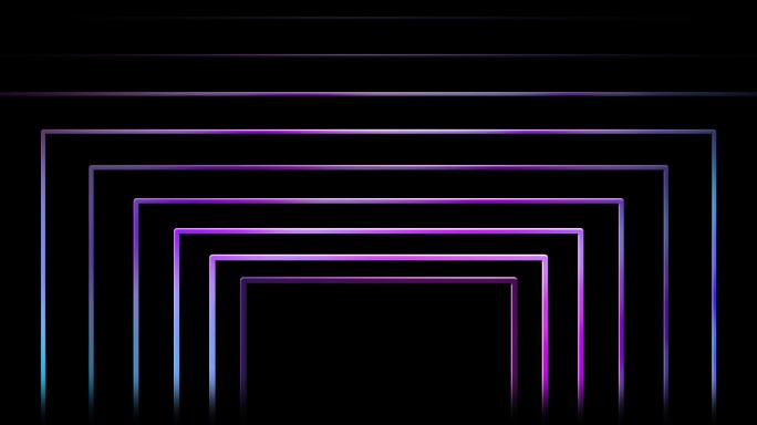 蓝紫色迷幻 几何方块框闪烁