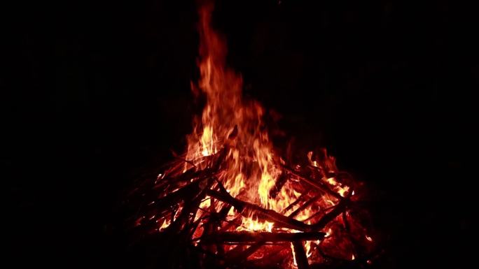 柴火、火、火苗素材  大火 烈焰 火花