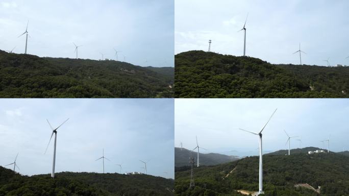 风力发电航拍共三段素材