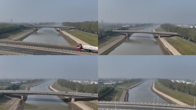 马汊河滁河上桥梁车流