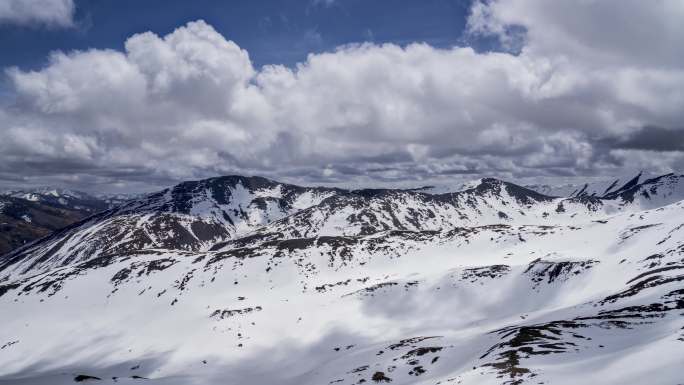 4K延时拍摄西藏雪山光影美景