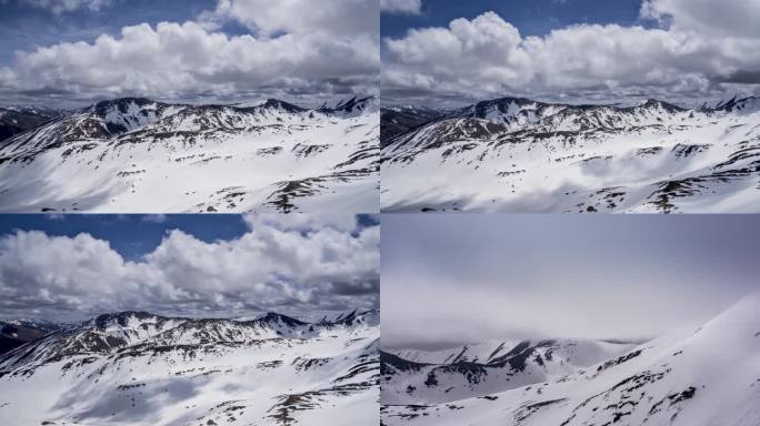 4K延时拍摄西藏雪山光影美景