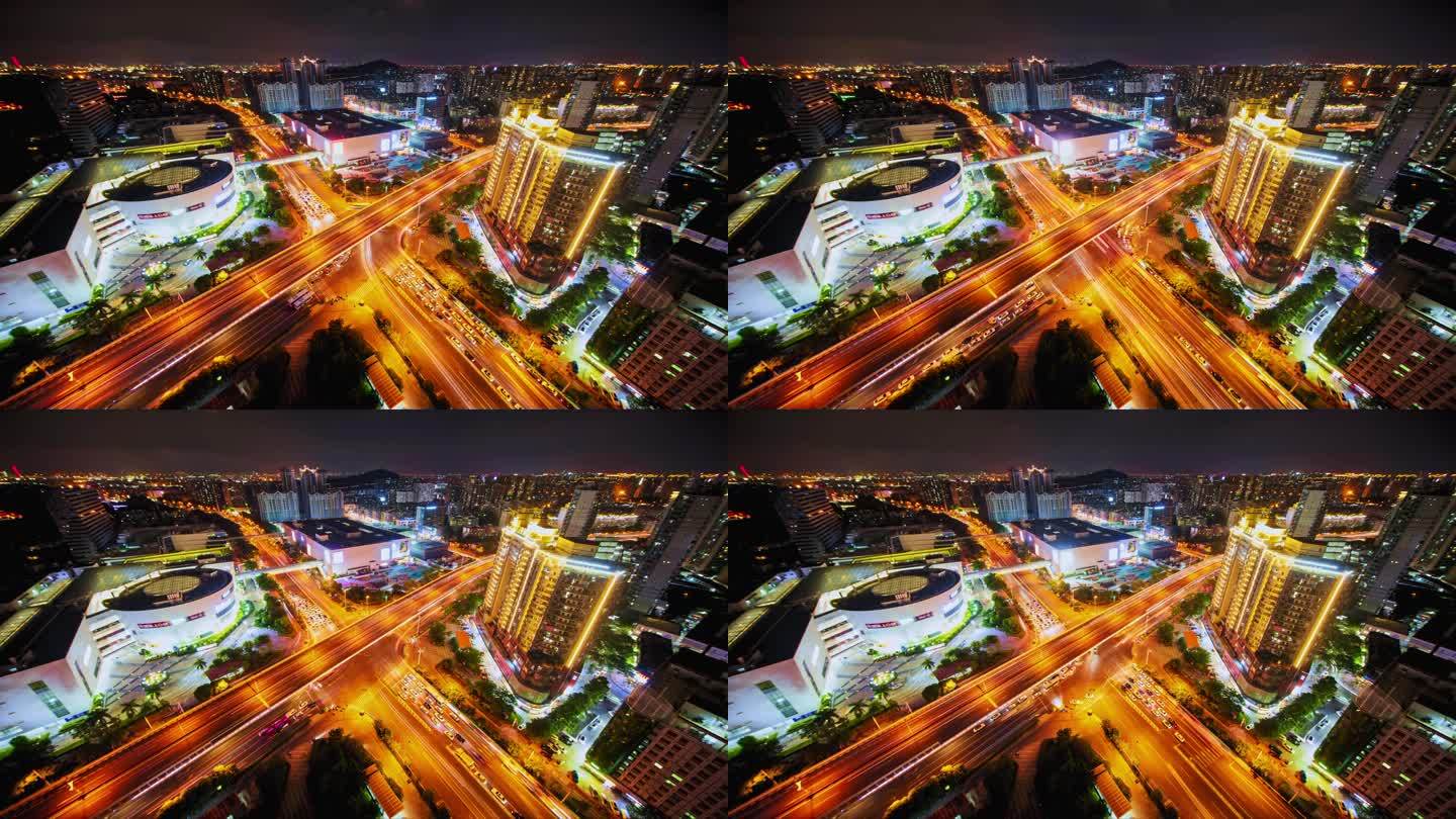 4K_厦门城市交通夜景延时摄影