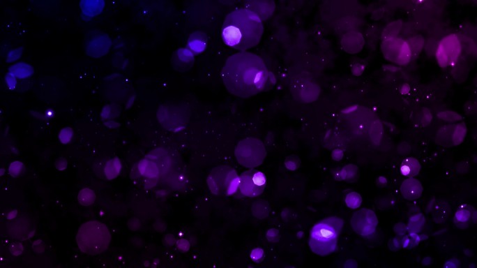 紫色梦幻光斑粒子