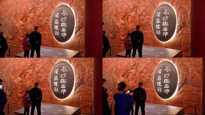 4K正版-湖南省博物馆标志牌 长沙马王堆