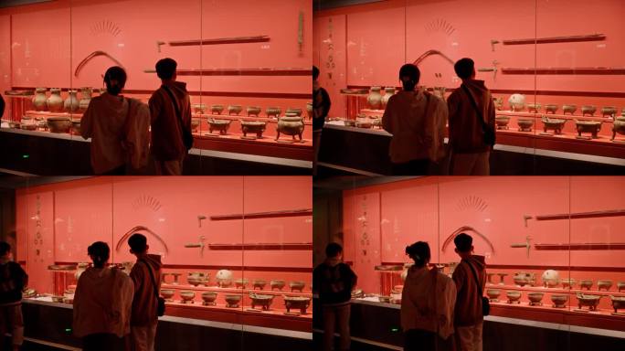 4K正版-湖南省博物馆参观游览的人05