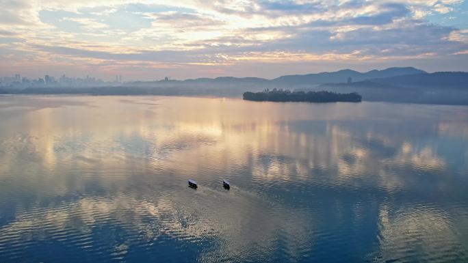 杭州西湖美景 水天一色