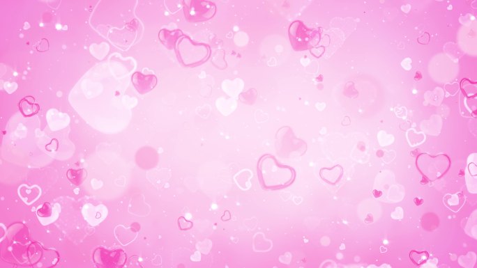 粉红色浪漫爱心背景