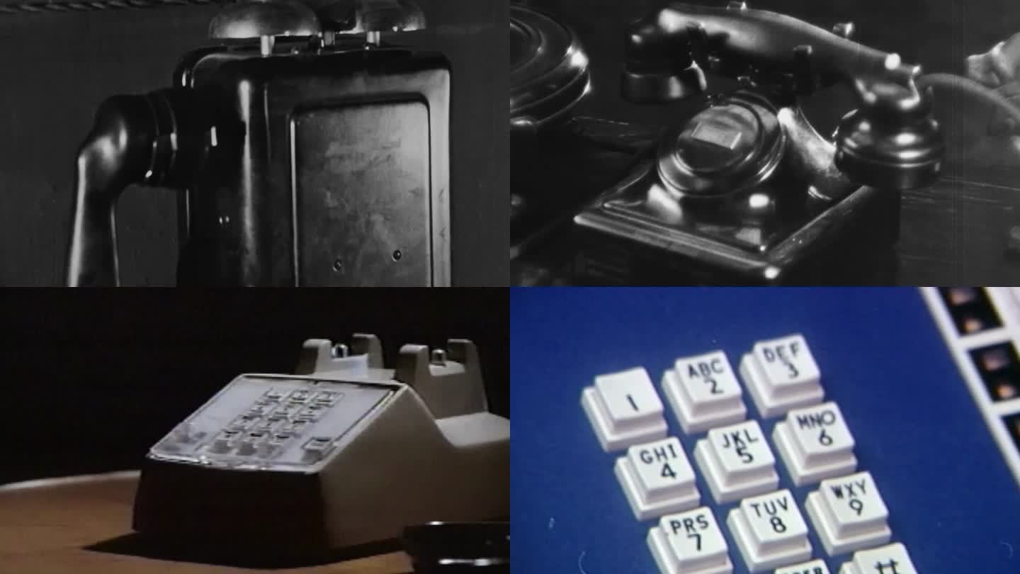 老式早期摇把手摇磁石模拟数字转盘拨号电话