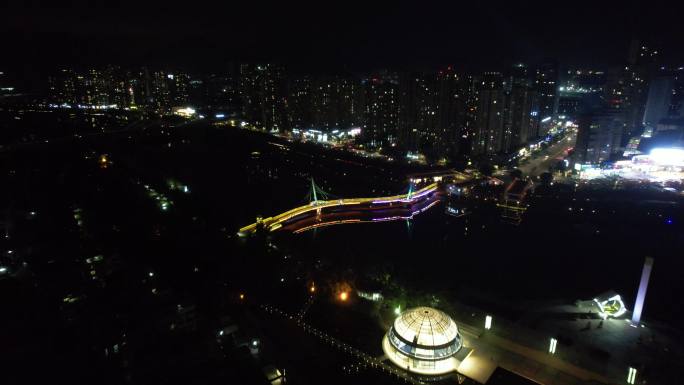 台州黄岩夜景航拍DJI_0103