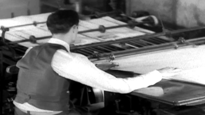 上世纪印刷机印刷厂