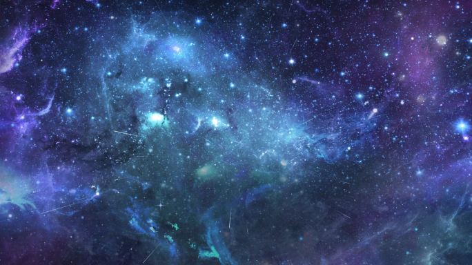 绝美梦幻粒子宇宙星空紫蓝色