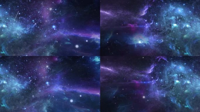 绝美梦幻粒子宇宙星空紫蓝色