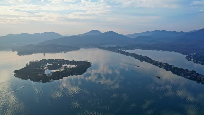 杭州西湖美景 水天一色