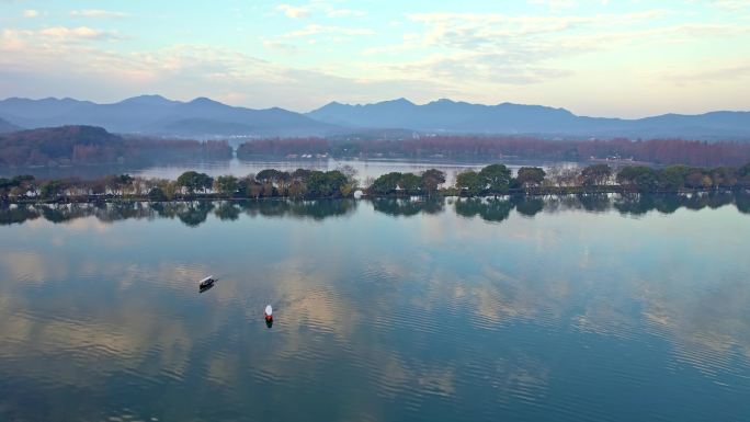 杭州西湖美景 水天一色