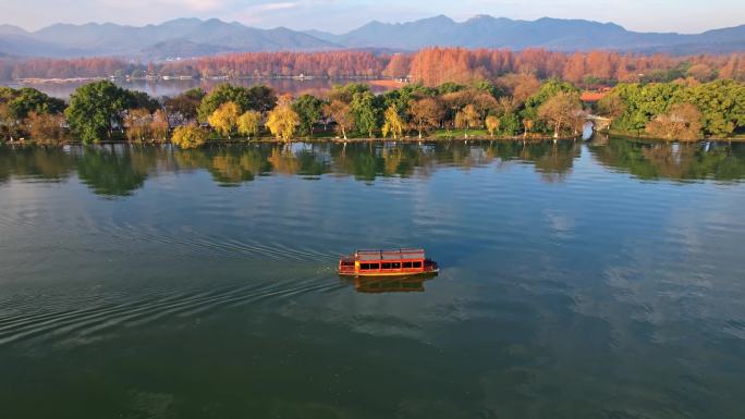 西湖美景 西湖游船