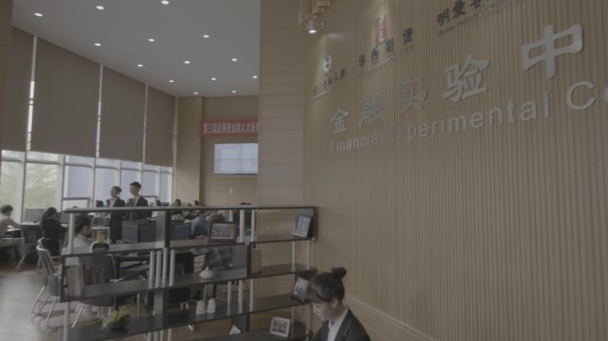 【4K灰度】金融办公金融实训模拟