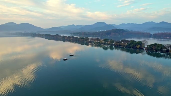 杭州西湖美景 水天一色