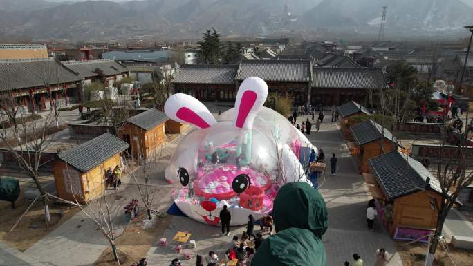 平常街年味过年的商业街常平关公故里