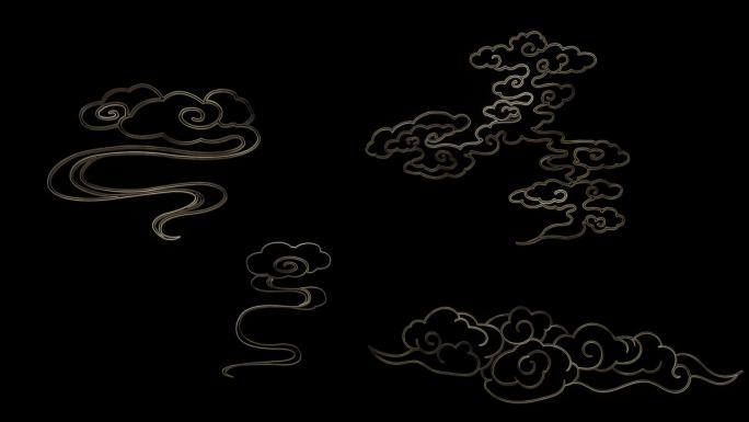 中国风古典云纹循环动画