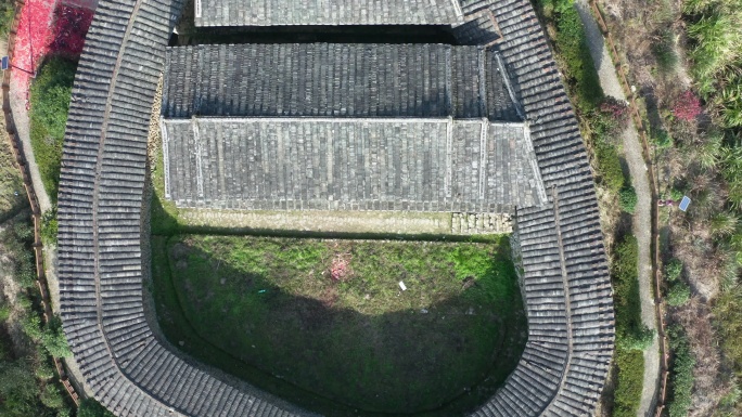 福建大田县琵琶堡风光