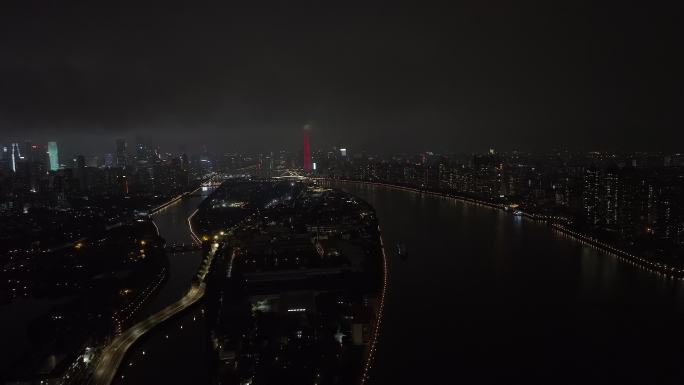 广州疫情下的夜晚珠江两岸02