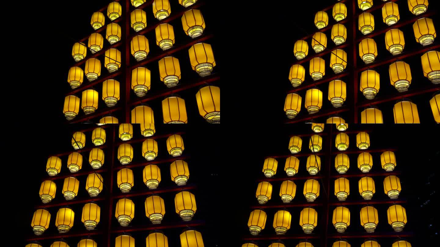 东门码头春节夜景灯笼场景