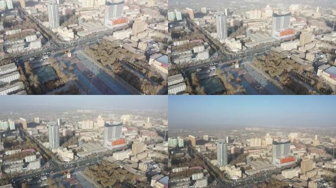 新疆和田南疆航拍团结广场