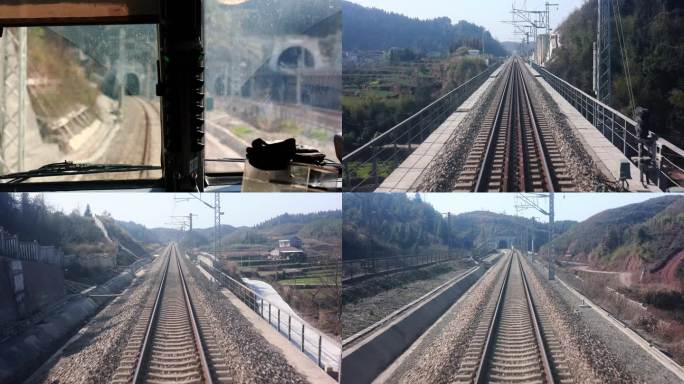 【4K】开火车-火车驾驶室-第一视角