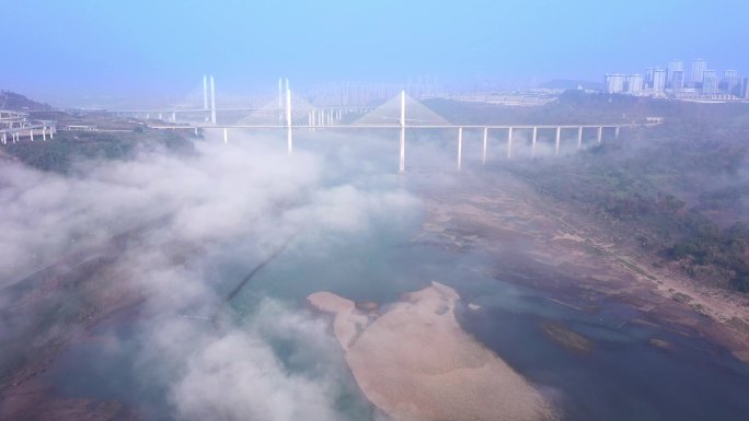 重庆 云海 雾 城市 山城 日出 嘉陵江