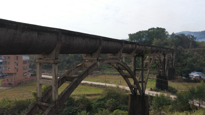 水桥水渠引流灌溉灌溉