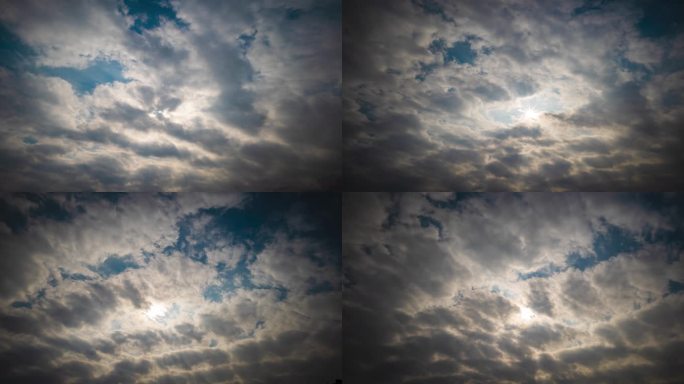 4k阳光透过云层
