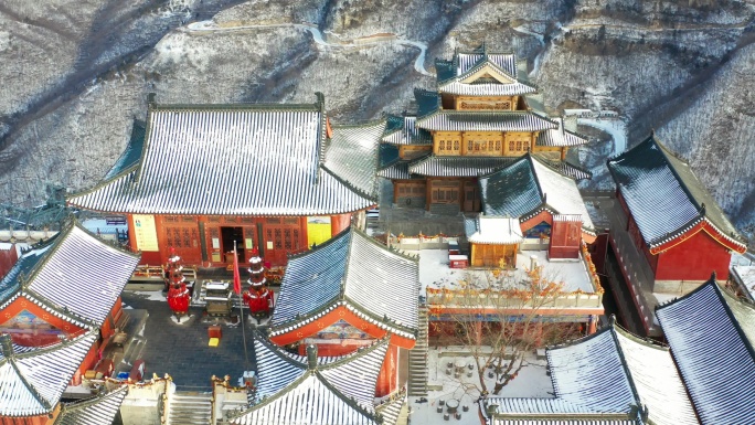 焦作云台山茱萸峰雪景