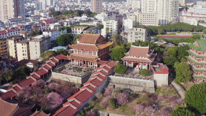 福建莆田梅峰寺航拍