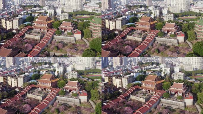 福建莆田梅峰寺航拍