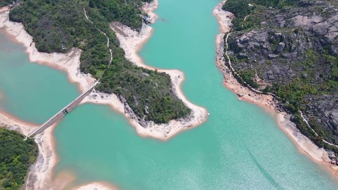 温州大罗山航拍天河水库