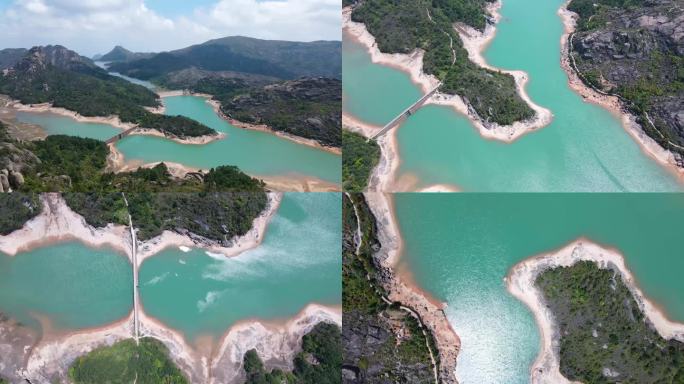 温州大罗山航拍天河水库