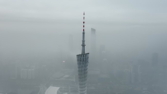 4K可商用】广州平流雾延时视频2