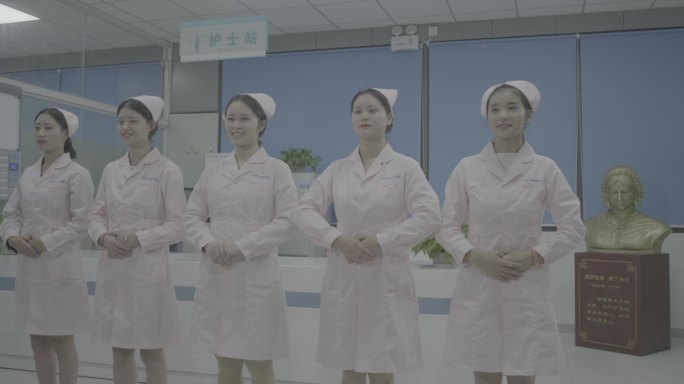 【4K灰度】护士制服职业装医护天使